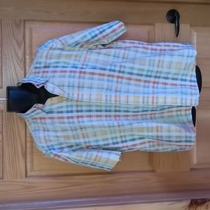 Sz XL Men's Cotton Reel Casual Short Sleeve Shirt